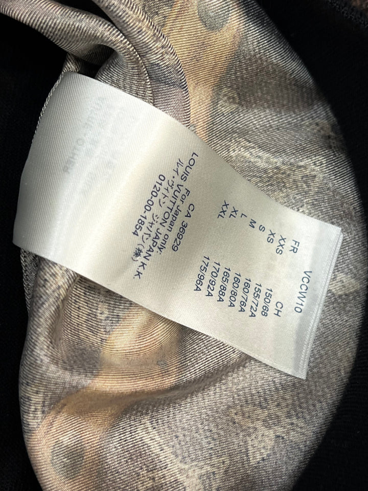 LOUIS VUITTON WOOL SILK TRUNK PRINT CREWNECK SWEATER