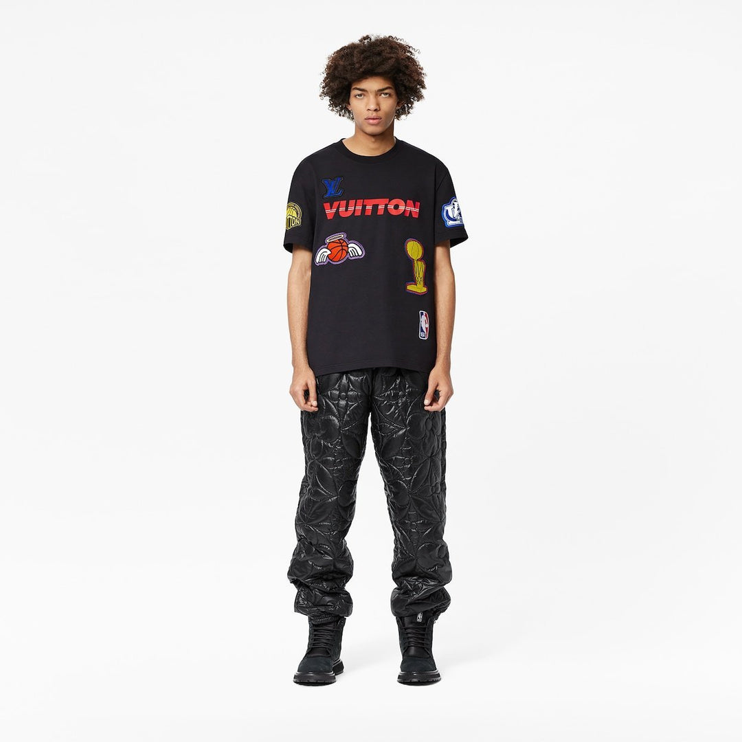 Men's LOUIS VUITTON x NBA Crossover Round Neck Printing