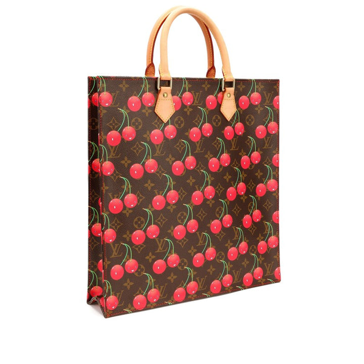 LOUIS VUITTON X TAKASHI MURAKAMI MONOGRAM CERISES SACE PLAT TOTE