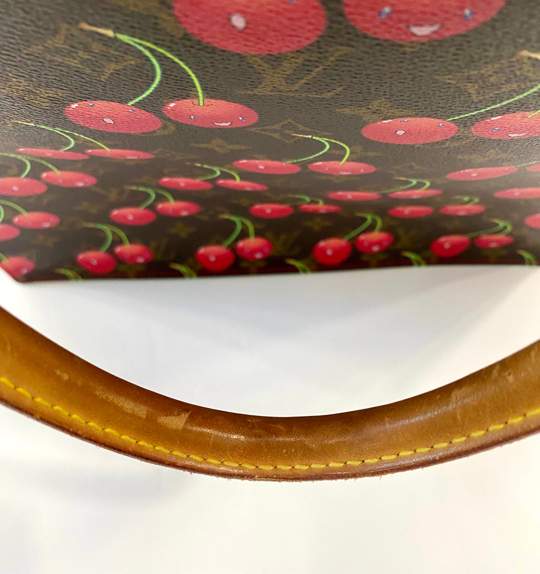 LOUIS VUITTON X TAKASHI MURAKAMI MONOGRAM CERISES SACE PLAT TOTE
