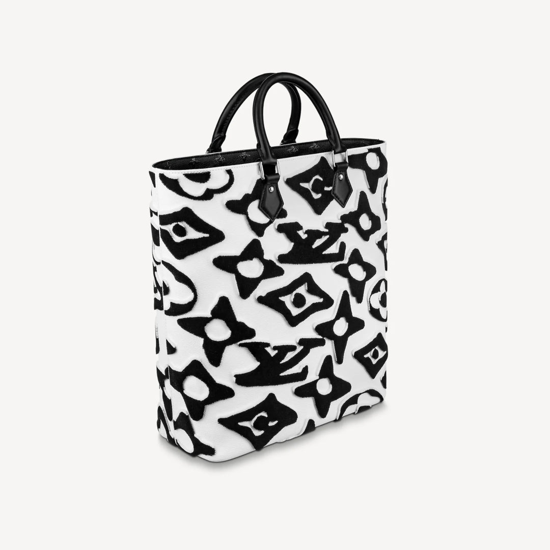LOUIS VUITTON X URS FISCHER TUFTED MONOGRAM CABAS TOTE BAG
