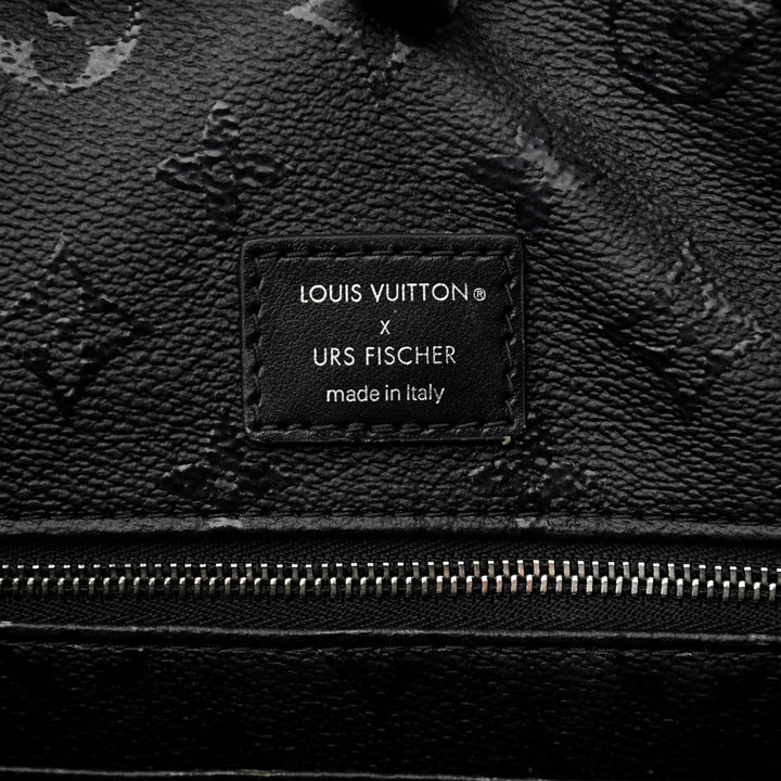 LOUIS VUITTON X URS FISCHER TUFTED MONOGRAM CABAS TOTE BAG