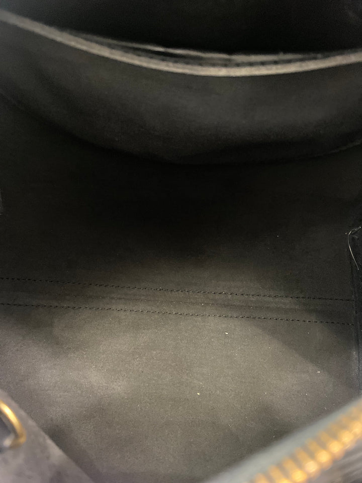 LOUIS VUITTON EPI LEATHER SPEEDY 25 HANDBAG BLACK