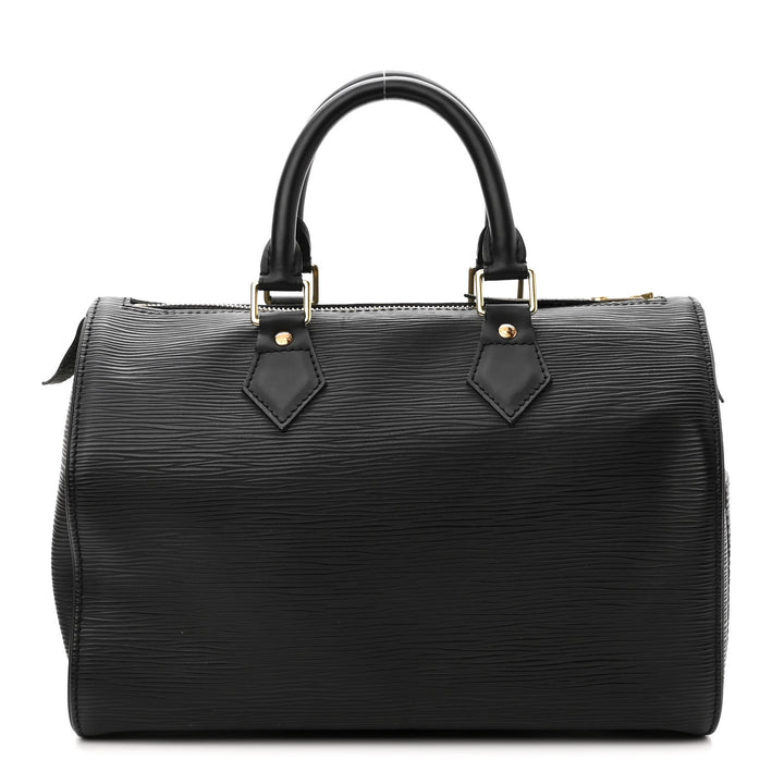 LOUIS VUITTON EPI LEATHER SPEEDY 25 HANDBAG BLACK