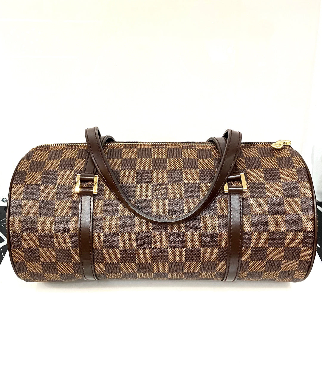LOUIS VUITTON DAMIER EBENE PAPILLON 30 HANDBAG