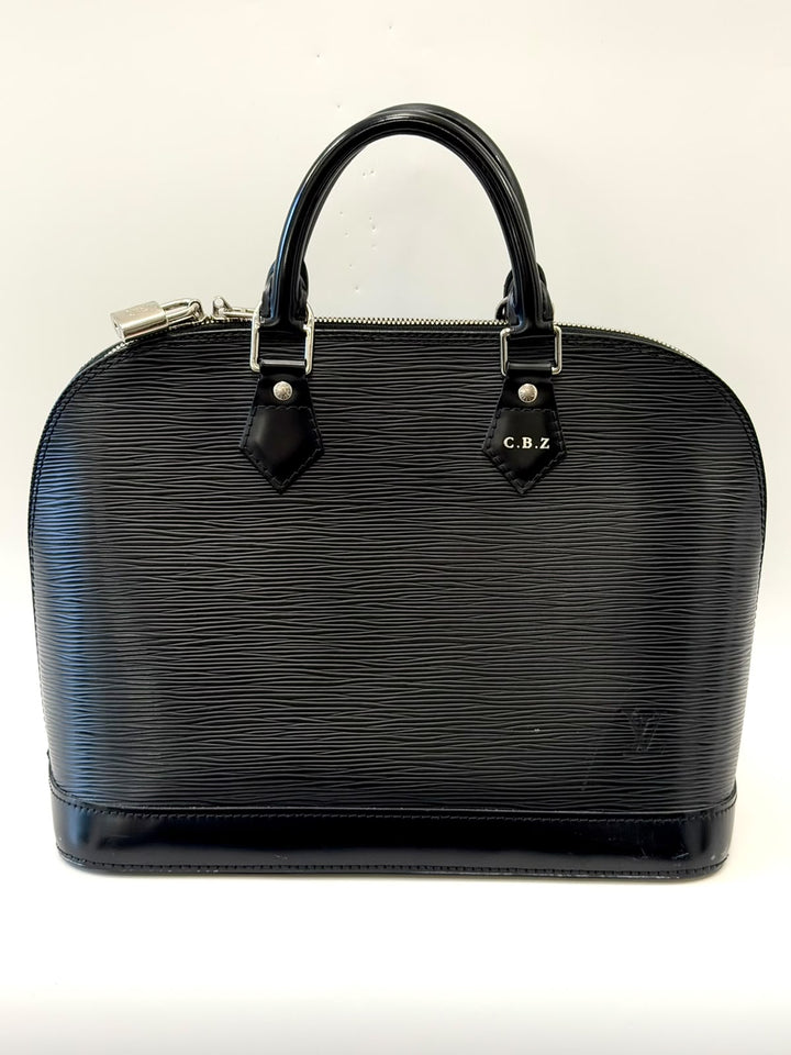 LOUIS VUITTON ALMA PM DAMIER EBENE HANDBAG