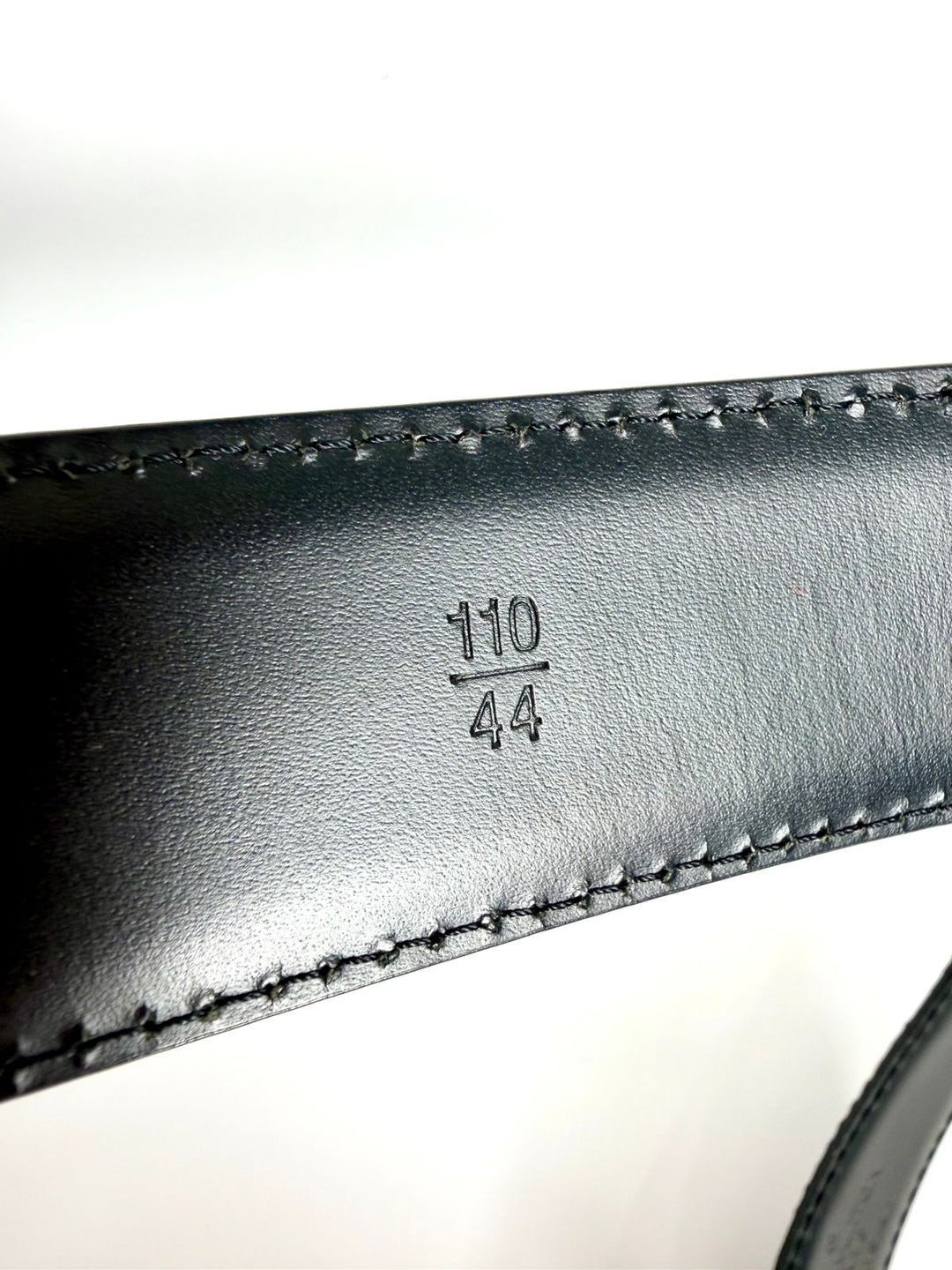 LOUIS VUITTON BLACK EPI LEATHER BELT