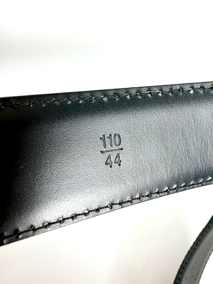 LOUIS VUITTON BLACK EPI LEATHER BELT