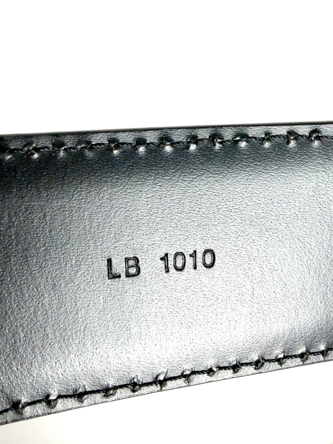 LOUIS VUITTON BLACK EPI LEATHER BELT
