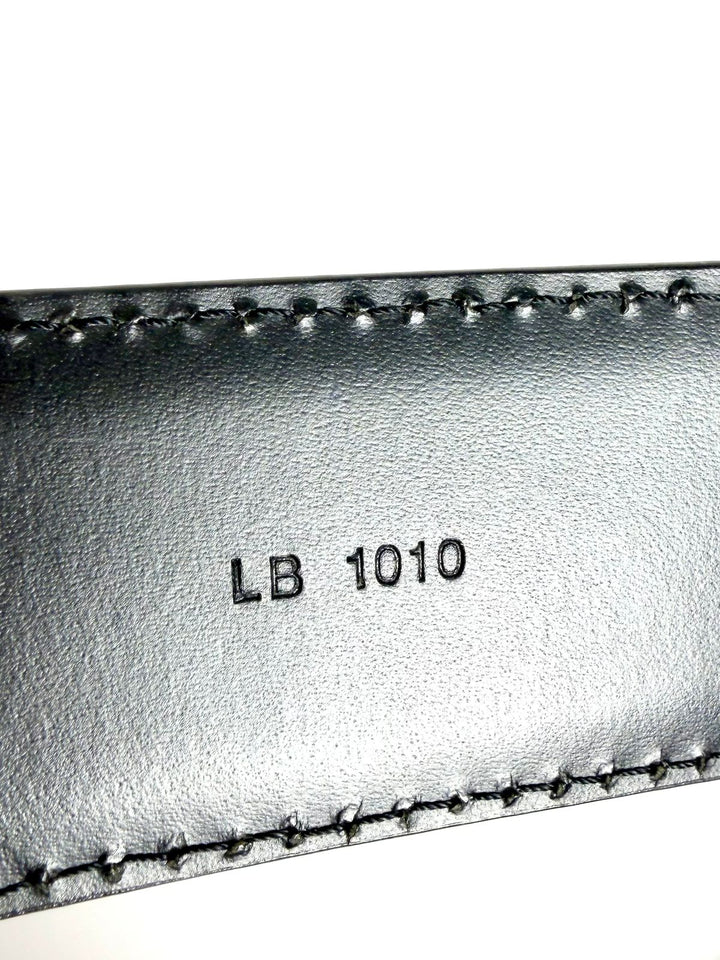 LOUIS VUITTON BLACK EPI LEATHER BELT