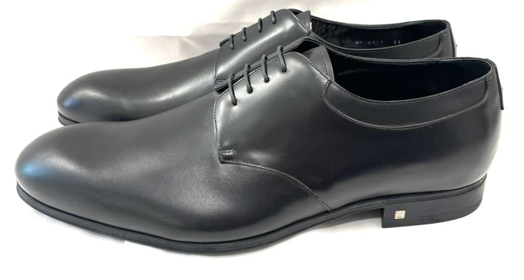 LOUIS VUITTON CALFSKIN LEATHER LACE UP DERBY SHOES