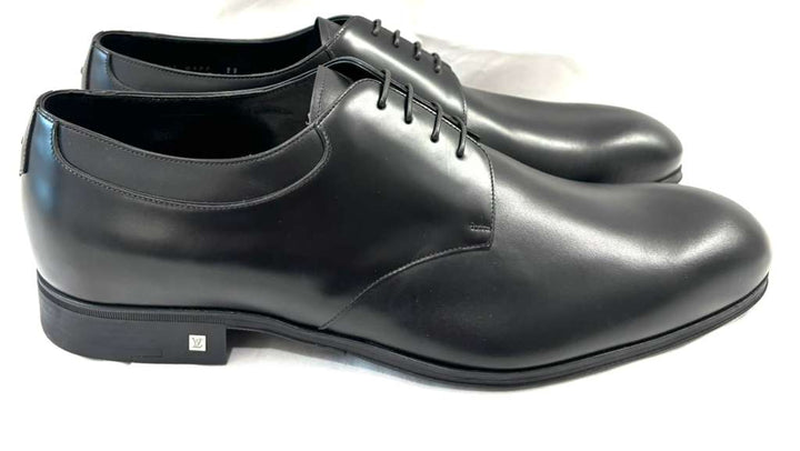 LOUIS VUITTON CALFSKIN LEATHER LACE UP DERBY SHOES