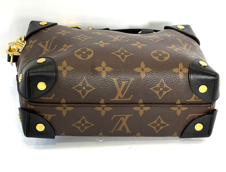 LOUIS VUITTON MONOGRAM CANVAS &amp; LEATHER PETITE MALLE SOUPLE CROSSBODY