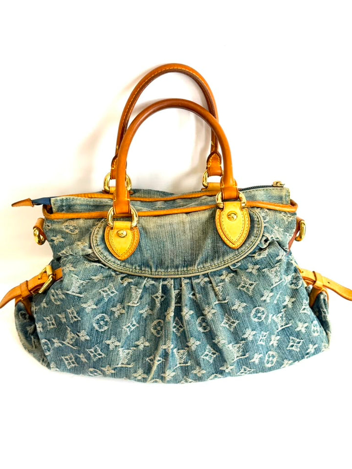 LOUIS VUITTON DENIM MONOGRAM NEO CABBY MM BAG