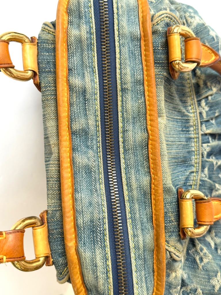 LOUIS VUITTON DENIM MONOGRAM NEO CABBY MM BAG