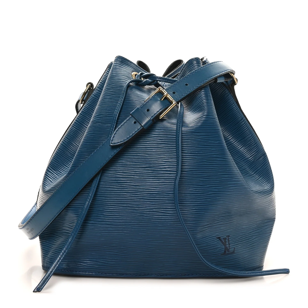 LOUIS VUITTON EPI LEATHER PETIT NOÉ BUCKET BAG – TOLEDO BLUE
