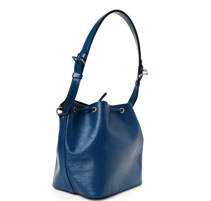 LOUIS VUITTON EPI LEATHER PETIT NOÉ BUCKET BAG – TOLEDO BLUE