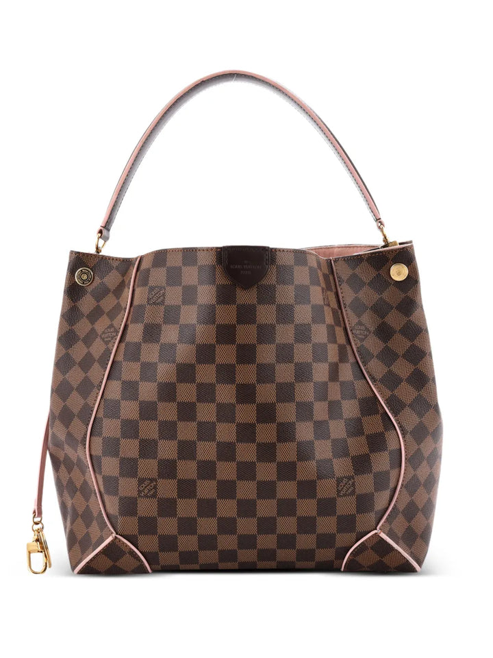 LOUIS VUITTON CAISSA DAMIER HOBO BAG ROSE BALLERINE