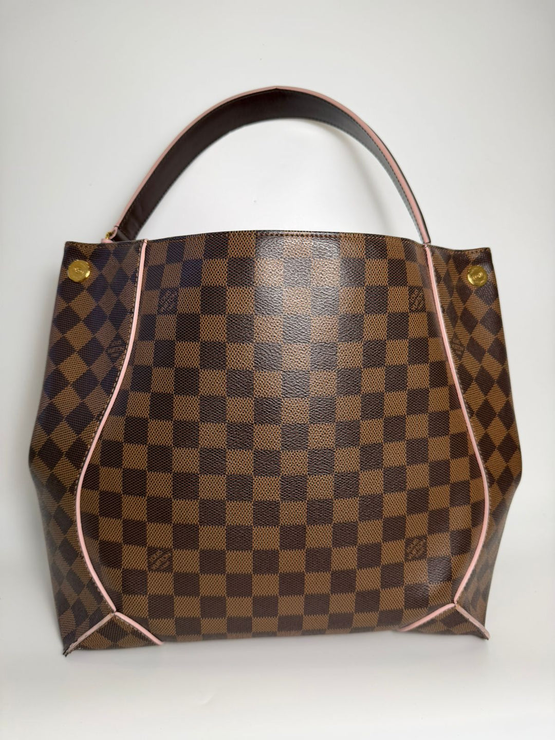 LOUIS VUITTON CAISSA DAMIER HOBO BAG ROSE BALLERINE