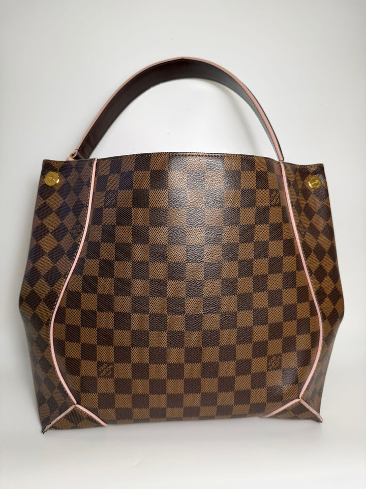 LOUIS VUITTON CAISSA DAMIER HOBO BAG ROSE BALLERINE