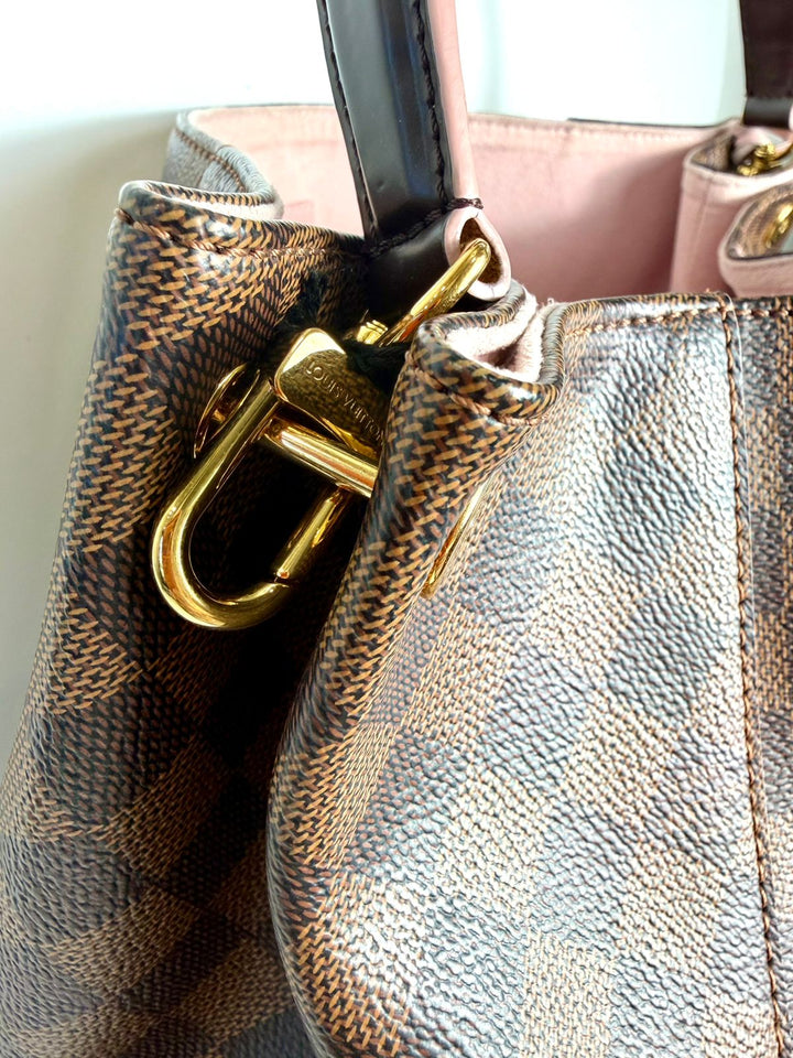 LOUIS VUITTON CAISSA DAMIER HOBO BAG ROSE BALLERINE