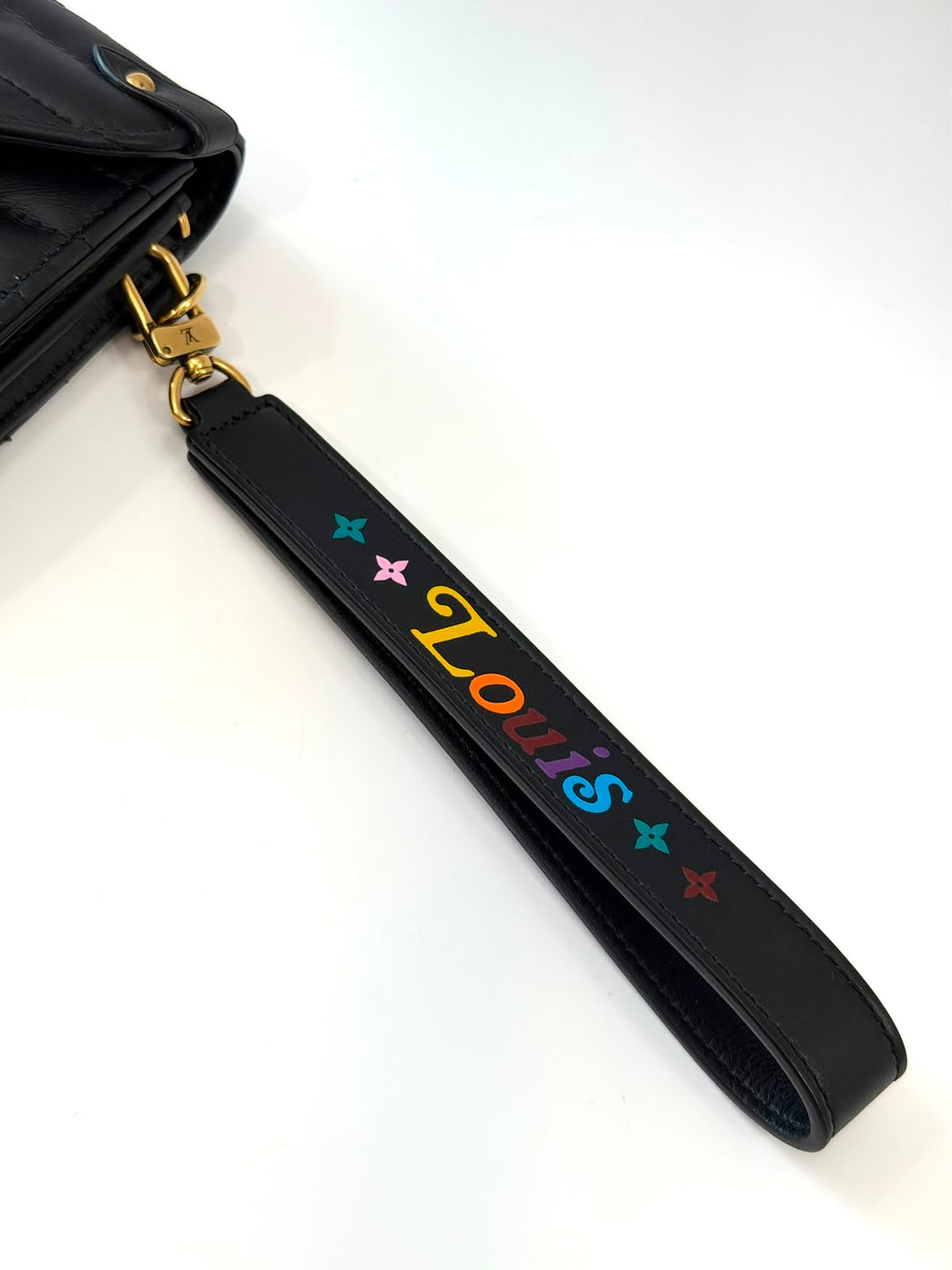 LOUIS VUITTON LOVE LOCK NEW WAVE LONG CALFSKIN LEATHER WALLET WRISTLET