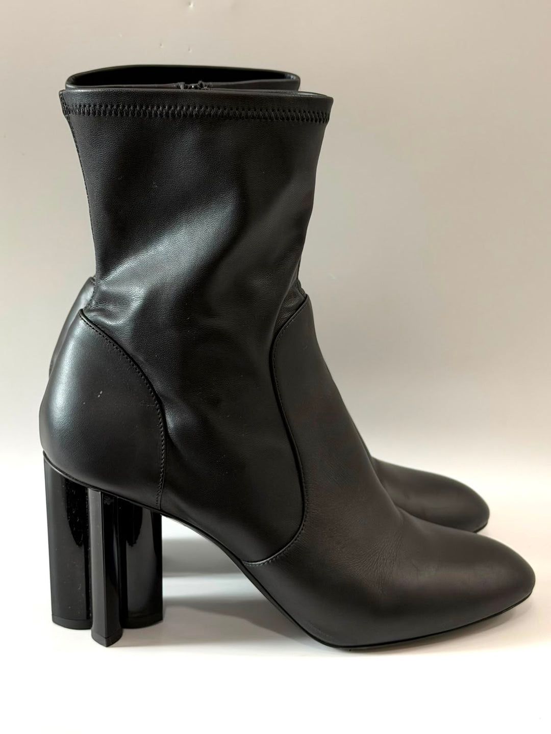 LOUIS VUITTON CALFSKIN UNIFORMES SILHOUETTE ANKLE BOOTS