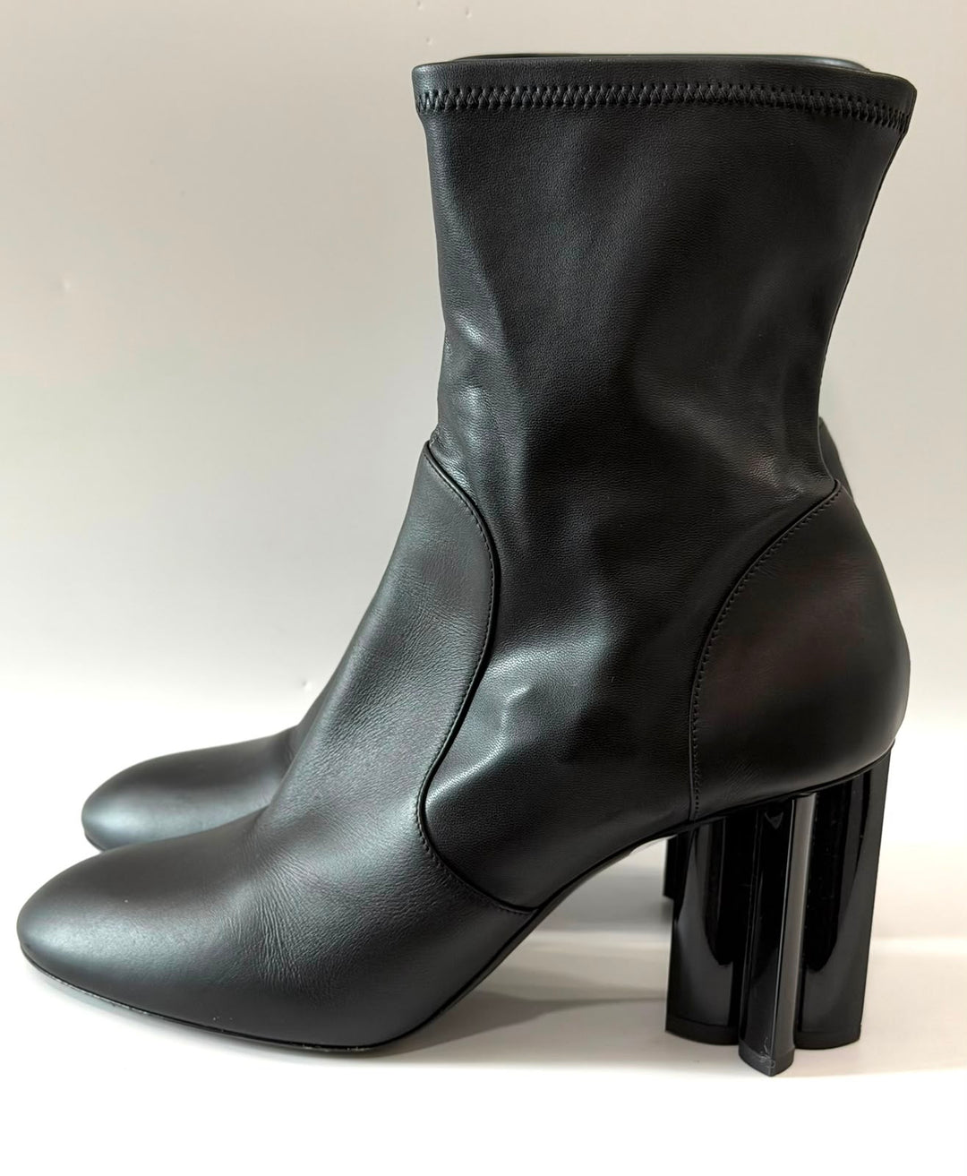 LOUIS VUITTON CALFSKIN UNIFORMES SILHOUETTE ANKLE BOOTS