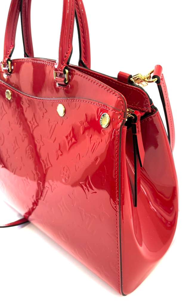 LOUIS VUITTON CERISE MONOGRAM VERNIS BREA MM NM BAG