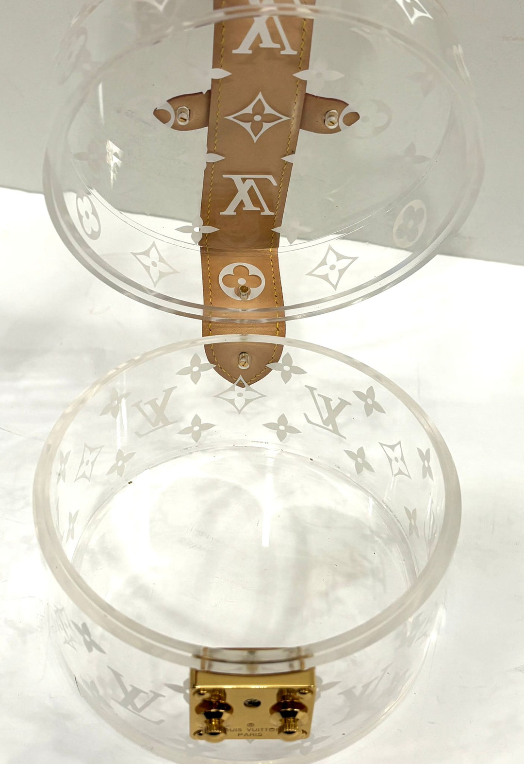 LOUIS VUITTON CLEAR MONOGRAM PRINT SCOTT BOX CASE