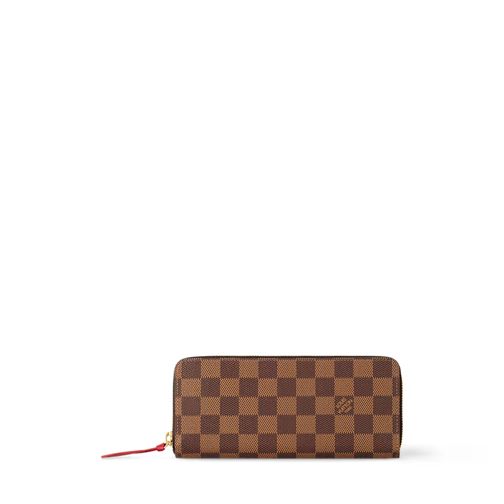 LOUIS VUITTON DAMIER EBENE CLÉMENCE WALLET CHERRY