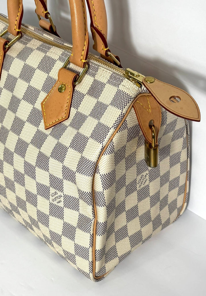 LOUIS VUITTON DAMIER AZUR SPEEDY 25 HANDBAG