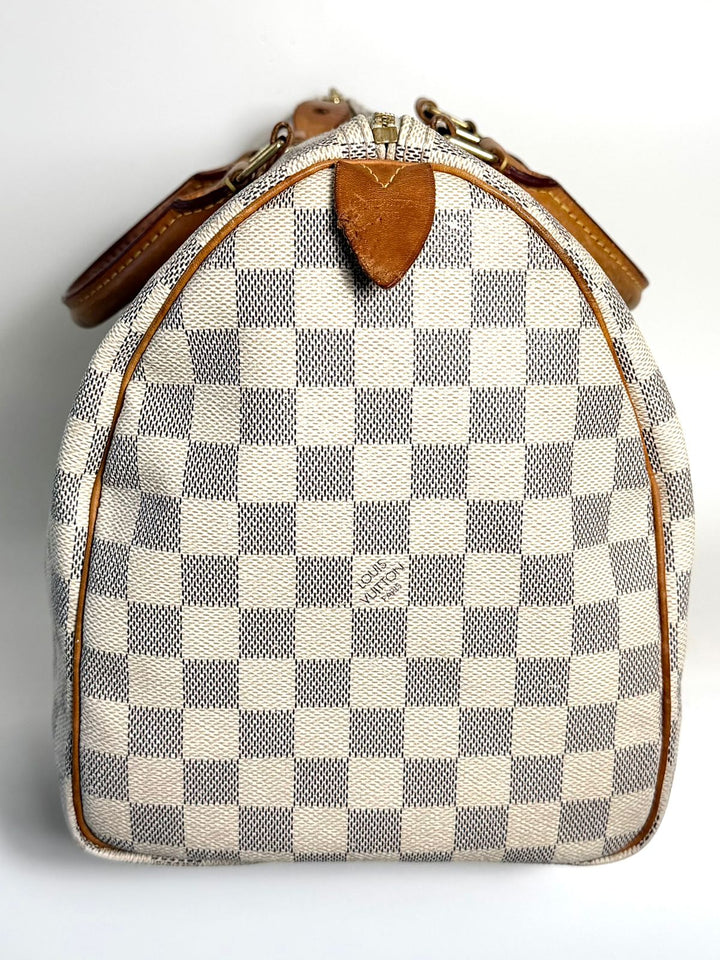 LOUIS VUITTON DAMIER AZUR SPEEDY 35 HANDBAG