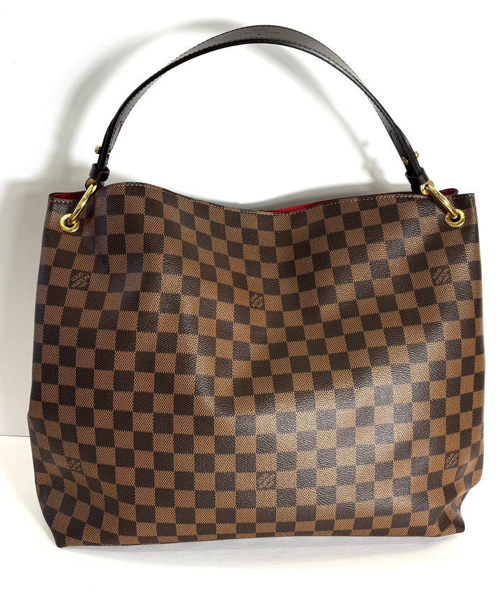 LOUIS VUITTON DAMIER EBENE GRACEFUL MM HOBO BAG