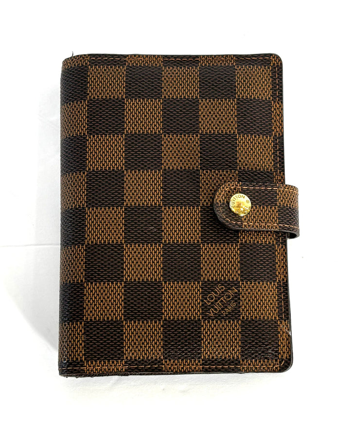 LOUIS VUITTON DAMIER EBENE AGENDA COVER PM