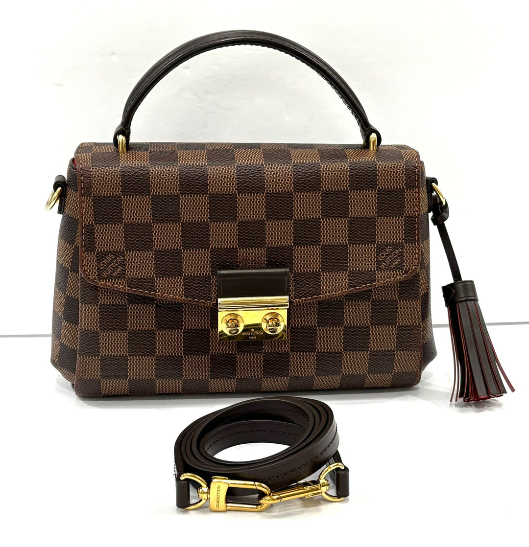 LOUIS VUITTON DAMIER EBENE CROISETTE CROSSBODY BAG