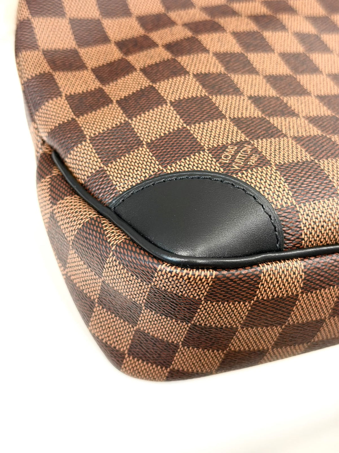 LOUIS VUITTON DAMIER EBENE ODÉON PM CROSSBODY BAG BLACK