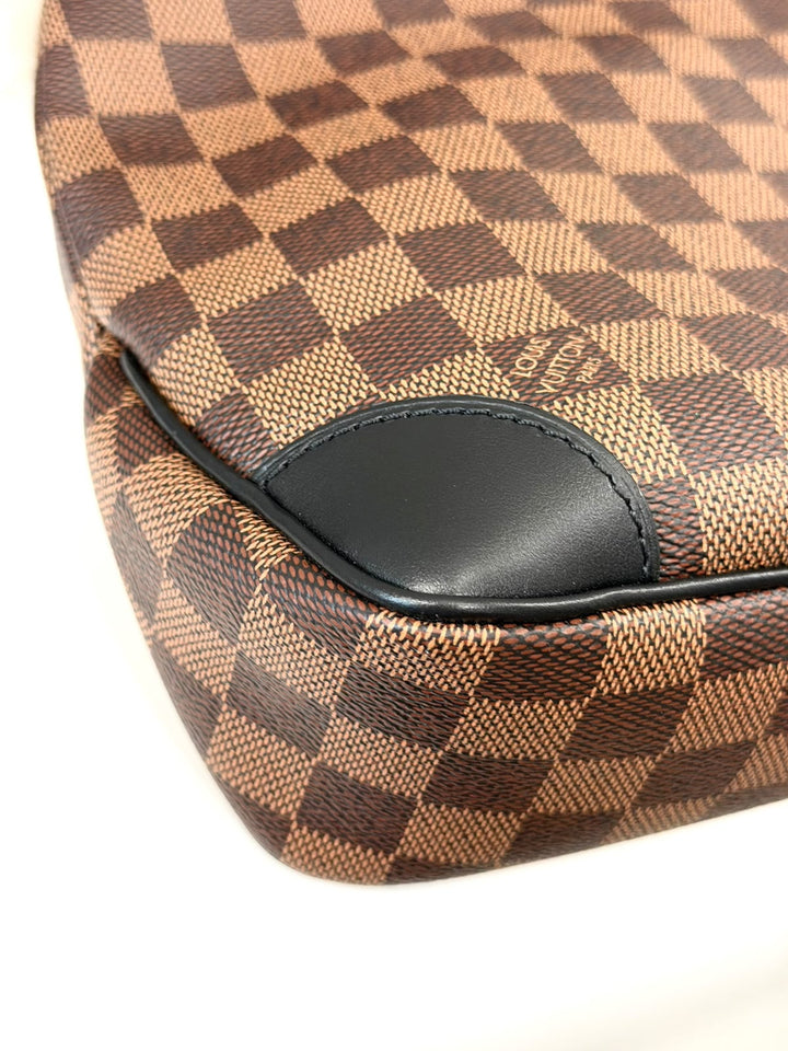 LOUIS VUITTON DAMIER EBENE ODÉON PM CROSSBODY BAG BLACK