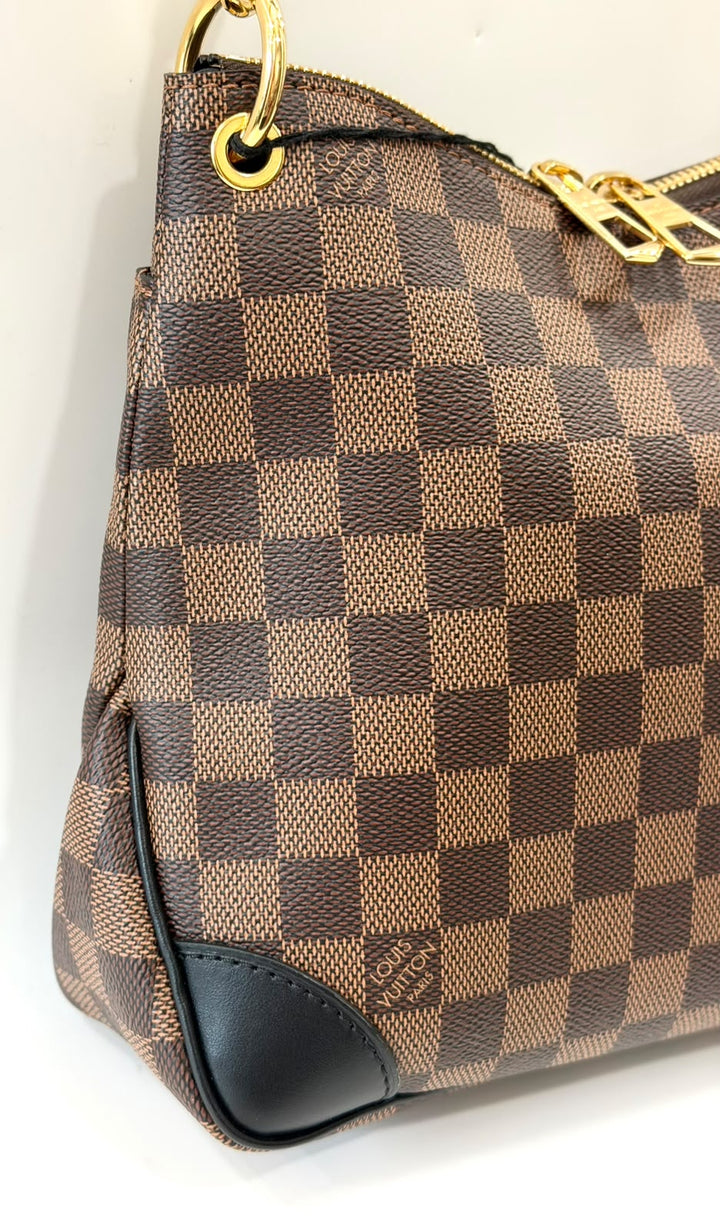 LOUIS VUITTON DAMIER EBENE ODÉON PM CROSSBODY BAG BLACK