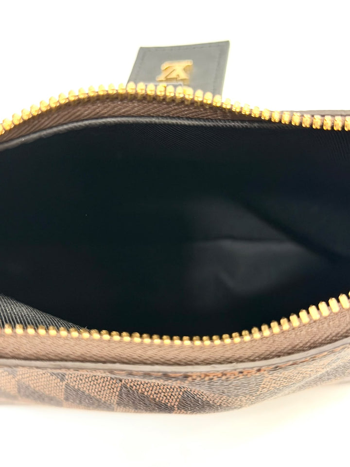 LOUIS VUITTON DAMIER EBENE ODÉON PM CROSSBODY BAG BLACK
