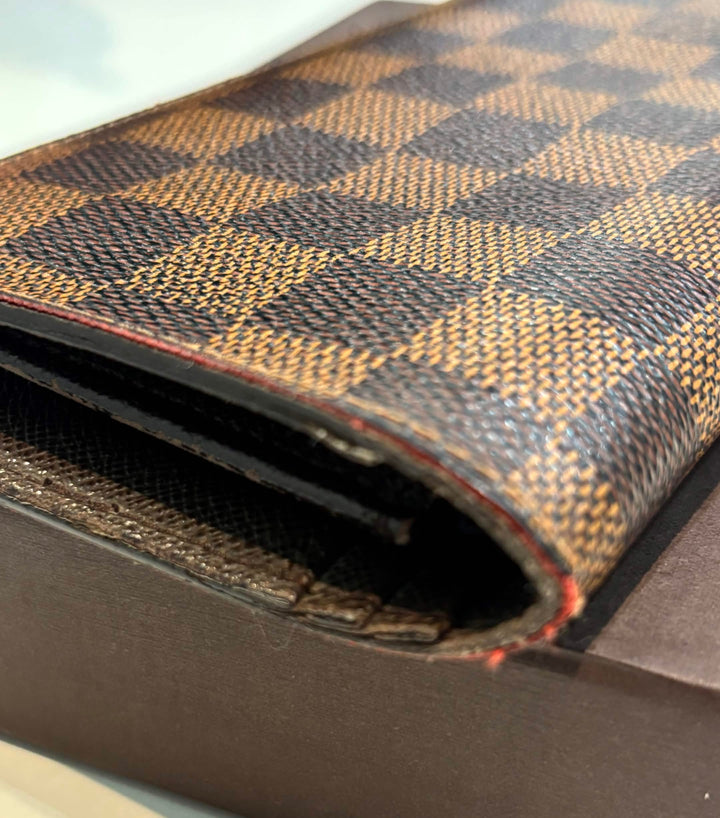 LOUIS VUITTON DAMIER EBENE BRAZZA WALLET