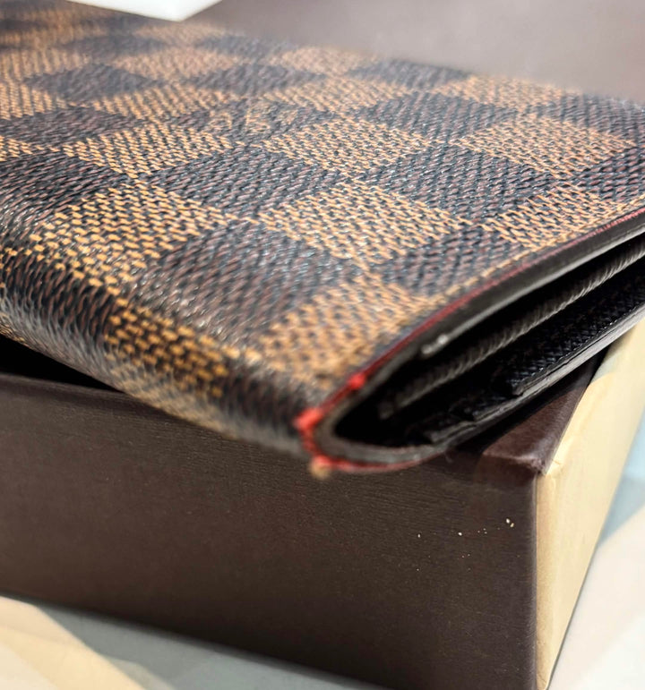 LOUIS VUITTON DAMIER EBENE BRAZZA WALLET