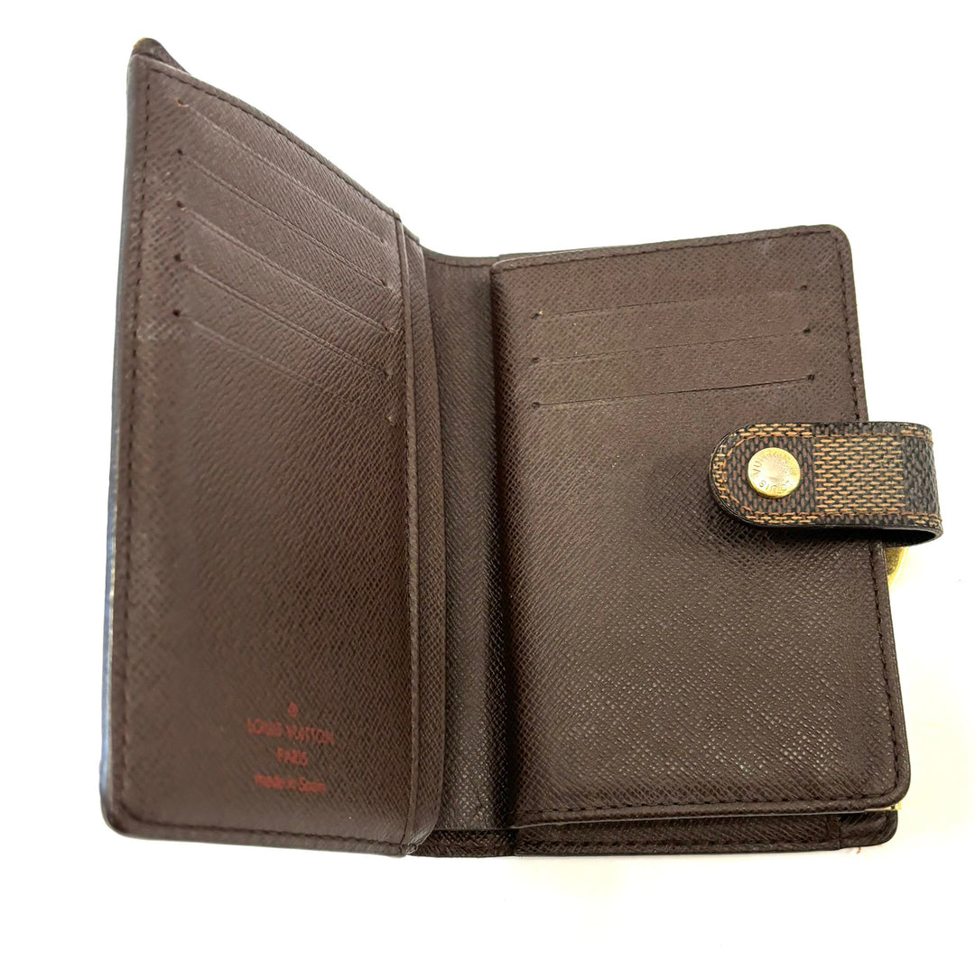 LOUIS VUITTON DAMIER EBENE FRENCH WALLET