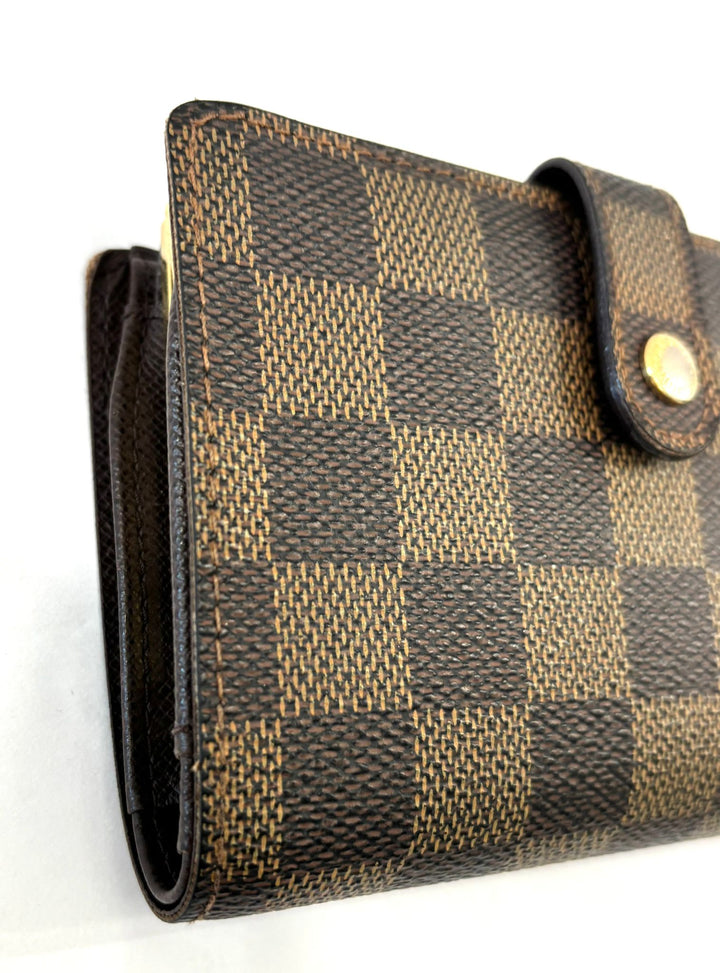 LOUIS VUITTON DAMIER EBENE FRENCH WALLET