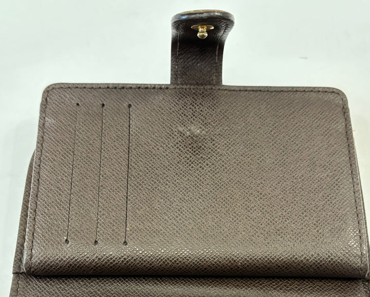 LOUIS VUITTON DAMIER EBENE FRENCH WALLET