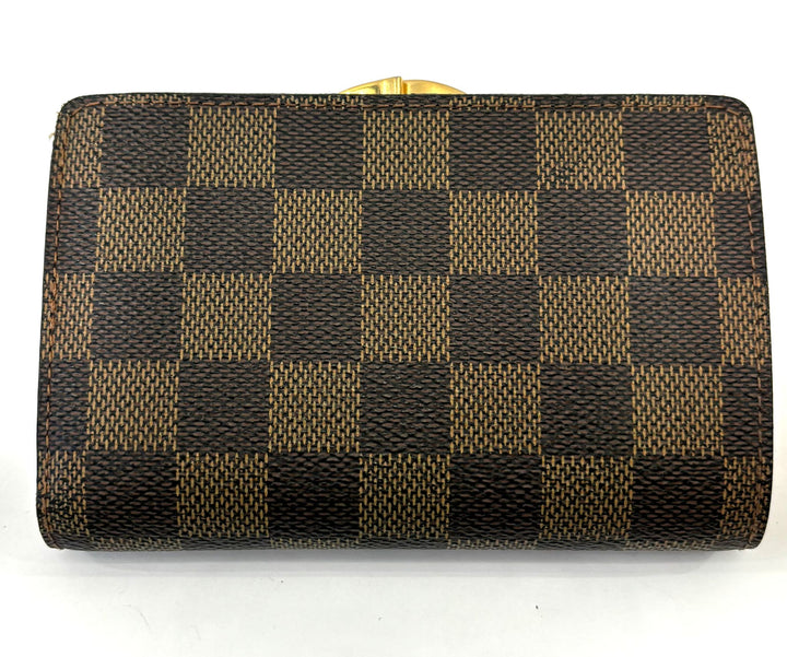 LOUIS VUITTON DAMIER EBENE FRENCH WALLET