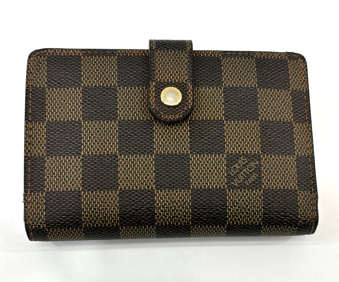 LOUIS VUITTON DAMIER EBENE FRENCH WALLET