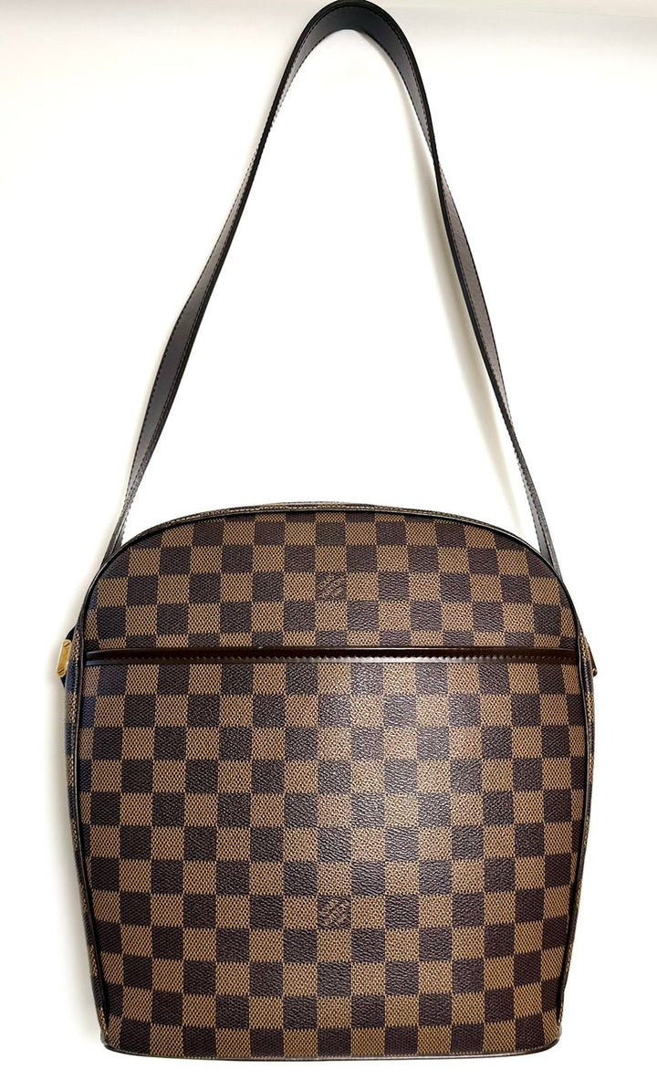 LOUIS VUITTON DAMIER EBENE IPANEME SHOULDER BAG