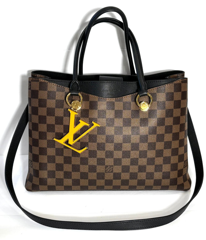 LOUIS VUITTON DAMIER EBENE LV RIVERSIDE TOTE BAG