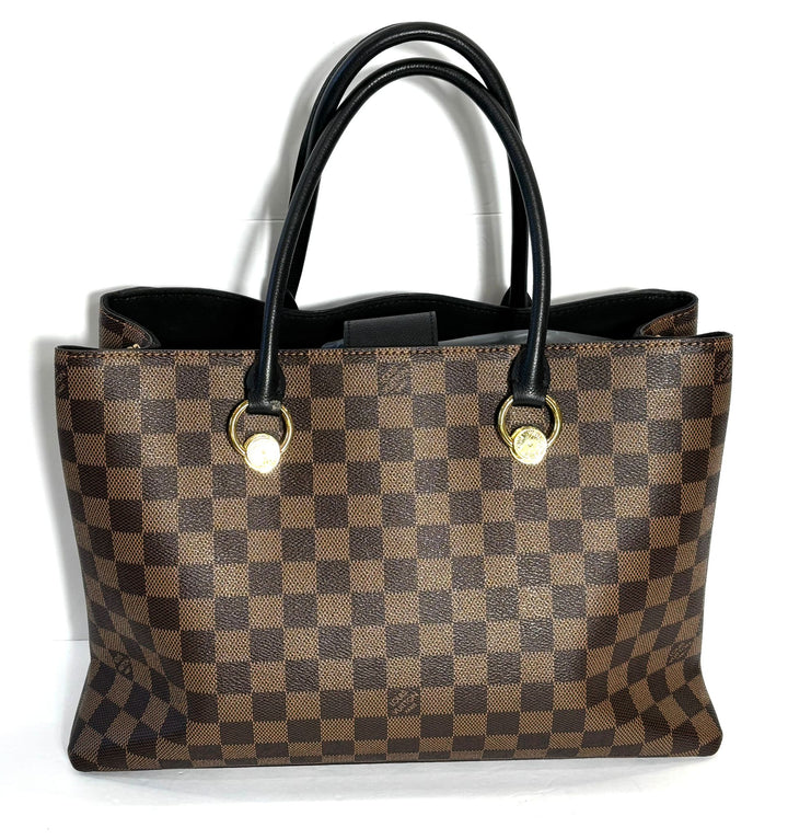 LOUIS VUITTON DAMIER EBENE LV RIVERSIDE TOTE BAG